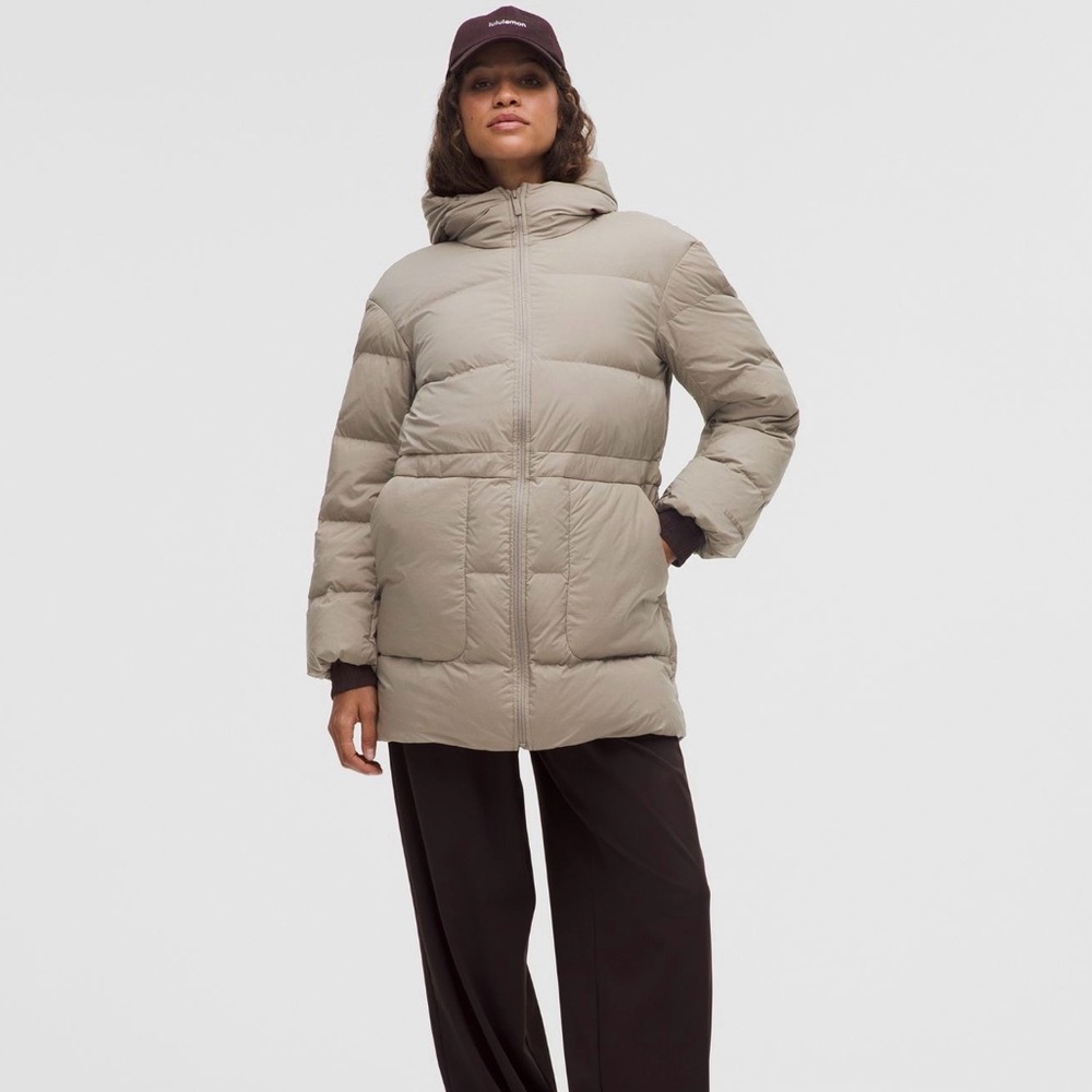 NWT GORGEOUS Lululemon Warm Ash Grey Puffer Jacket
